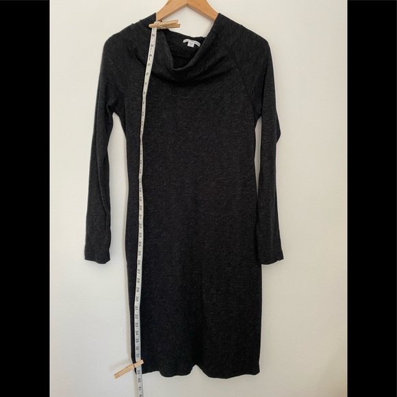 James Perse Standard Funnel Neck Sweatshirt Dress - Picture 5 of 8